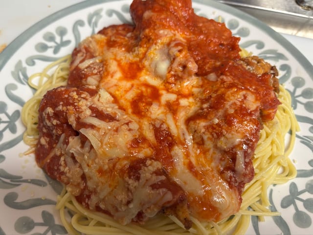 House Chicken Parmigiana.